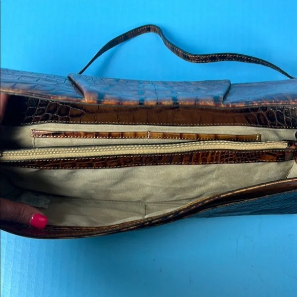 Brahmin Crocodile Embossed Purse Clutch 25th Anniversary Edition